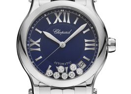 Chopard Happy Sport 278559-3009 (2022) - Blauw wijzerplaat 36mm Staal