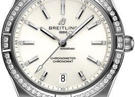 Breitling Chronomat A10380591A1A1 (2022) - Wit wijzerplaat 36mm Staal