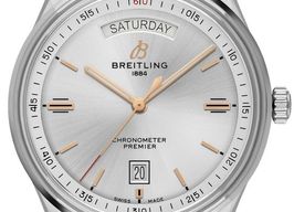 Breitling Premier A45340211G1X4 (2022) - Silver dial 40 mm Steel case
