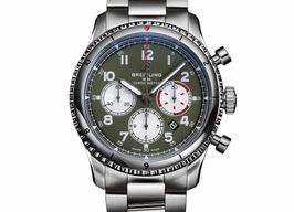 Breitling Aviator 8 AB01192A1L1A1 (2022) - Green dial 43 mm Steel case