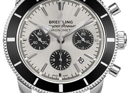 Breitling Superocean Heritage II Chronographe AB0162121G1S1 (2022) - Zilver wijzerplaat 44mm Staal