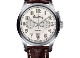 Breitling Transocean Chronograph 1915 AB141112/G799/740P/A20D.1 (2022) - Silver dial 43 mm Steel case