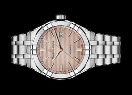 Maurice Lacroix Aikon AI6008-SS002-730-1 (2022) - Roze wijzerplaat 42mm Staal