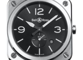 Bell & Ross BR S BRS-BLC-ST (2022) - Zwart wijzerplaat 39mm Staal