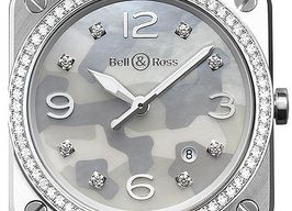 Bell & Ross BR S BRS-CAMO-ST-LGD (2022) - Pearl dial 39 mm Steel case