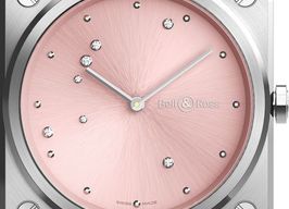 Bell & Ross BR S BRS-EP-ST/SCR (2022) - Roze wijzerplaat 39mm Staal