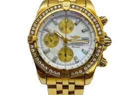 Breitling Chronomat Evolution K13356 (2006) - Pearl dial 44 mm Yellow Gold case