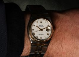 Rolex Datejust Oysterquartz 17013 (1980) - White dial 36 mm Steel case