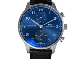 IWC Portuguese Chronograph IW371491 (2021) - Blue dial 41 mm Steel case