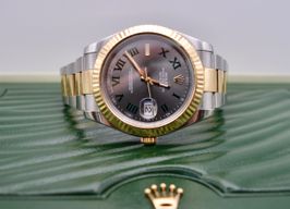 Rolex Datejust 41 116333 (2012) - Grey dial 41 mm Gold/Steel case