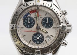 Breitling Transocean Chronograph A53040.1 (Unknown (random serial)) - White dial 42 mm Steel case
