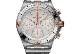 Breitling Chronomat IB0134101G1A1 (2022) - Silver dial 42 mm Gold/Steel case