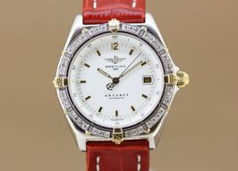 Breitling Antares 81970 (1990) - White dial 39 mm Gold/Steel case