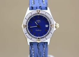 Breitling Callistino B52043 (1996) - Blue dial 28 mm Gold/Steel case