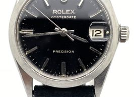 Rolex Oyster Precision 6466 (Unknown (random serial)) - Black dial 31 mm Steel case