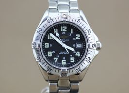 Breitling Colt Quartz A57035 (1997) - Black dial 38 mm Steel case