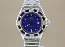 Breitling Lady J D52065 (1995) - Blue dial 31 mm Gold/Steel case