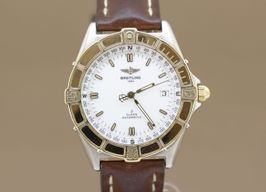 Breitling J-Class D10067 (1995) - White dial 40 mm Gold/Steel case