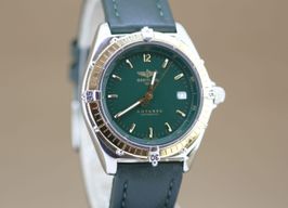 Breitling Antares D10048 (1990) - Green dial 39 mm Gold/Steel case