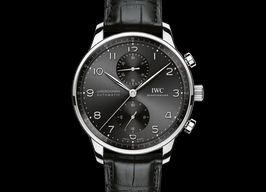 IWC Portuguese Chronograph IW371609 (2022) - Black dial 41 mm Steel case
