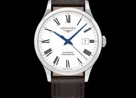 Longines Record L2.821.4.11.2 (2022) - White dial 40 mm Steel case