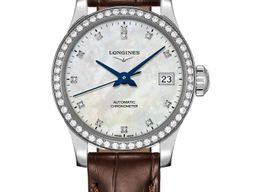 Longines Record L2.320.0.87.2 (2022) - Pearl dial 30 mm Steel case