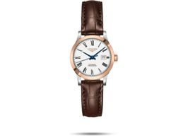 Longines Record L23215112 (2022) - White dial 30 mm Gold/Steel case