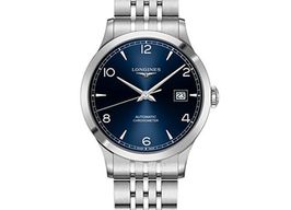 Longines Record L2.821.4.96.6 (2022) - Blue dial 40 mm Steel case