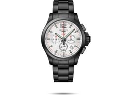 Longines Conquest L3.727.2.76.6 (2022) - Wit wijzerplaat 44mm Staal