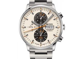 Mido Commander M016.415.11.261.00 (2022) - Champagne dial 43 mm Steel case