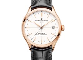 Baume & Mercier Clifton M0A10469 (2022) - White dial 39 mm Red Gold case
