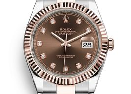Rolex Datejust 41 126331 (2022) - Brown dial 41 mm Gold/Steel case