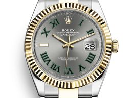 Rolex Datejust II 116333 (2016) - Grey dial 41 mm Gold/Steel case