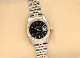 Rolex Lady-Datejust 69173 (1995) - Black dial 26 mm Gold/Steel case