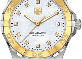 TAG Heuer Aquaracer Lady WAY1351.BD0917 (2022) - Pearl dial 32 mm Gold/Steel case
