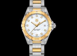 TAG Heuer Aquaracer Lady WAY1451.BD0922 (2022) - Pearl dial 27 mm Gold/Steel case