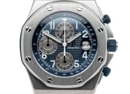 Audemars Piguet Royal Oak Offshore Chronograph 25721TI.OO.1000TI.02 (2003) - Blauw wijzerplaat 42mm Titanium