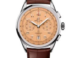 Breitling Premier AB0145331K1P2 (2023) - Oranje wijzerplaat 42mm Staal