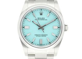 Rolex Oyster Perpetual 36 126000 (2024) - Blauw wijzerplaat 36mm Staal