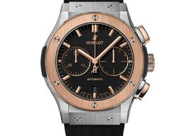 Hublot Classic Fusion Chronograph 521.NO.1181.RX (2025) - Zwart wijzerplaat 45mm Titanium
