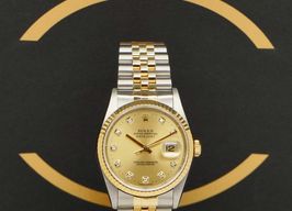Rolex Datejust 36 16233 (1998) - Gold dial 36 mm Gold/Steel case