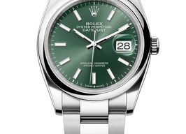 Rolex Datejust 36 126200 (2025) - Groen wijzerplaat 36mm Staal