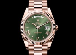 Rolex Day-Date 40 228235 (2023) - Green dial 40 mm Rose Gold case