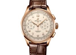 Breitling Premier RB0930371G1P1 (2025) - Silver dial 40 mm Red Gold case