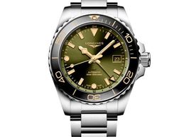 Longines HydroConquest L3.790.4.06.6 (2024) - Groen wijzerplaat 41mm Staal