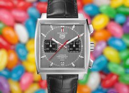 TAG Heuer Monaco Calibre 12 CAW211J.FC6476 (2020) - Grijs wijzerplaat 39mm Staal