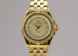 Breitling Wings Lady K67350 (2008) - Champagne dial 31 mm Yellow Gold case