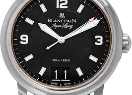 Blancpain Léman 2850B-1130A-64B (2008) - Black dial 41 mm Steel case