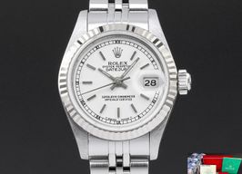 Rolex Lady-Datejust 69174 (1991) - Wit wijzerplaat 26mm Staal