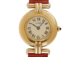 Cartier Tank Vermeil 590002 (1994) - White dial 24 mm Silver case